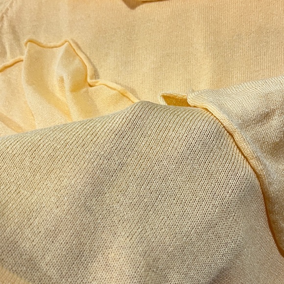 Boston Proper Yellow Ruffled Blouse - Picture 9 of 9